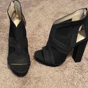 NEW Calvin Klein Black Open-Toe Heels
